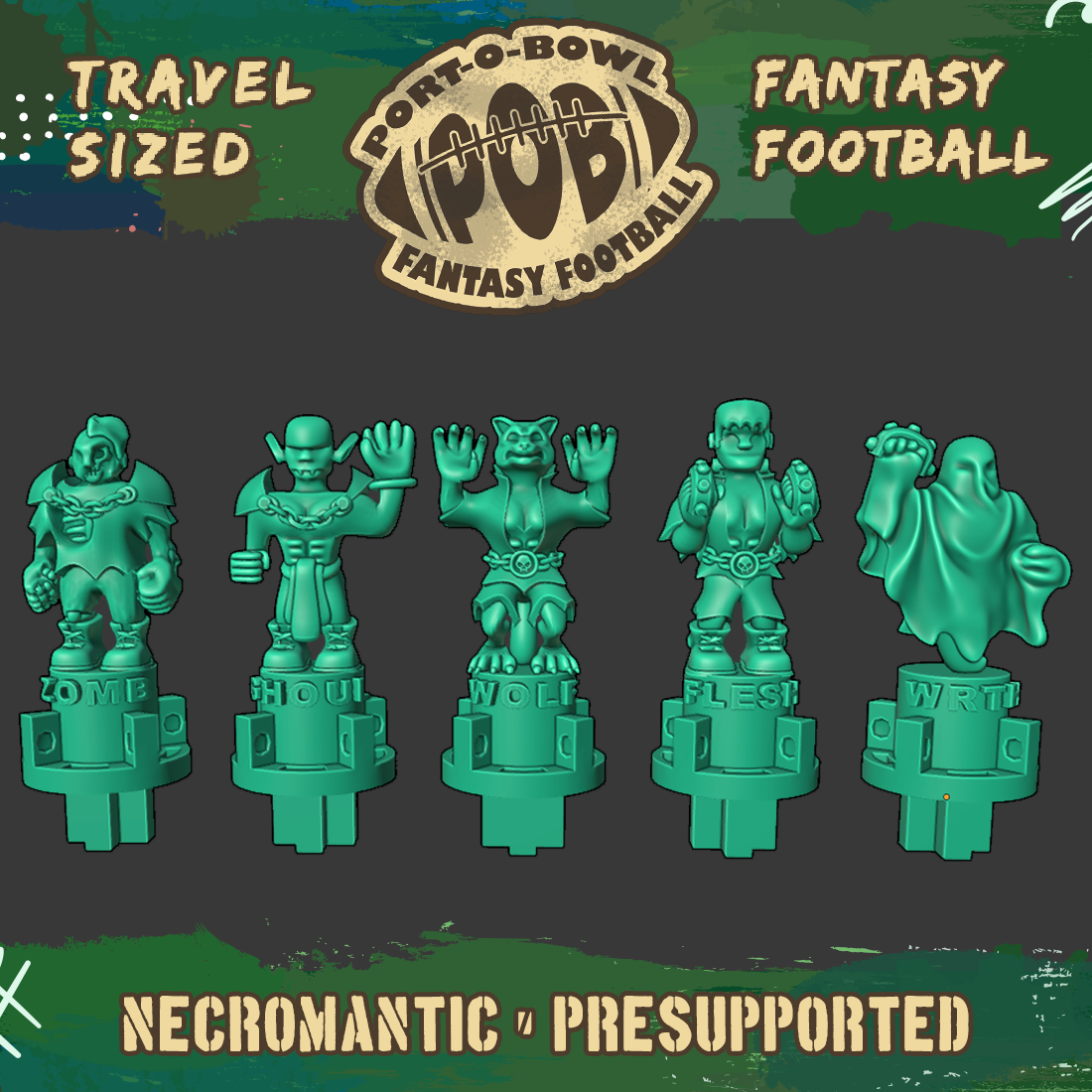 Port-O-Bowl: Travel-sized Fantasy Football Necromantic Team